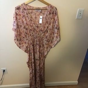 Anthropologie Rujata Sheth Kaftan Coverup OSFA Pink